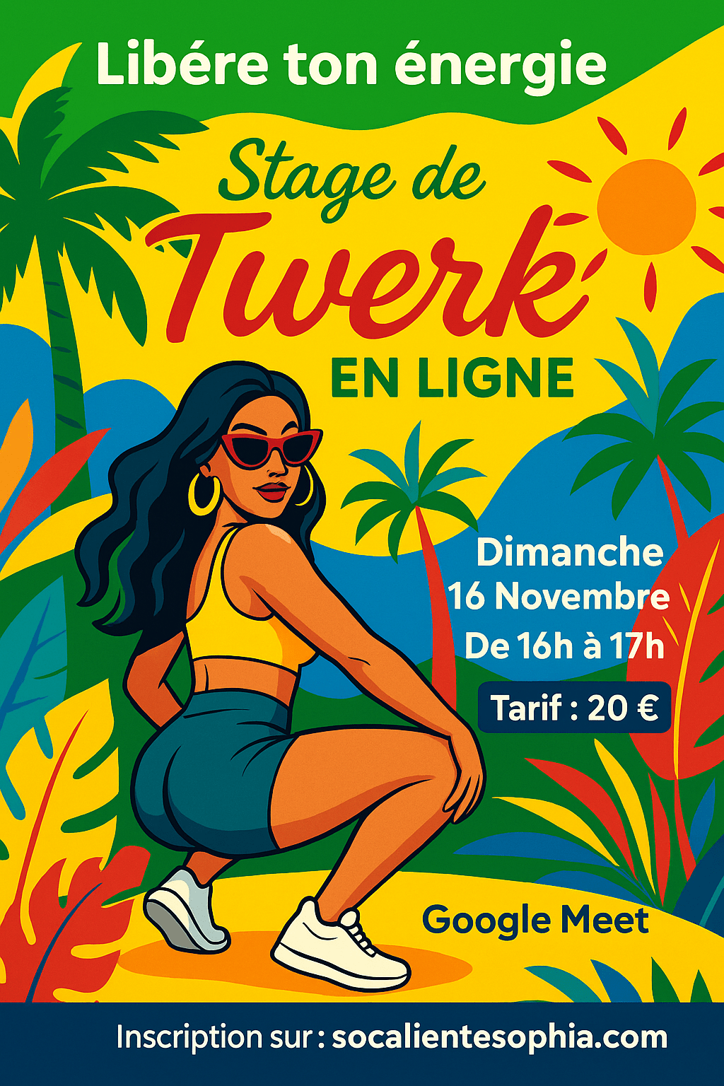 Stage de Twerk en ligne – Dimanche 16 Novembre - SoCaliente